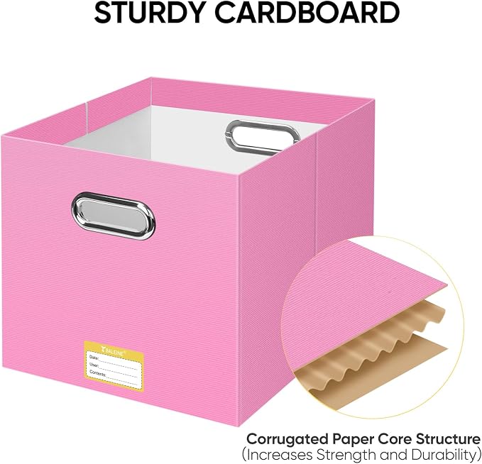 BALEINE File Organizer Box, Cardboard File Folder Organizer - Image 4