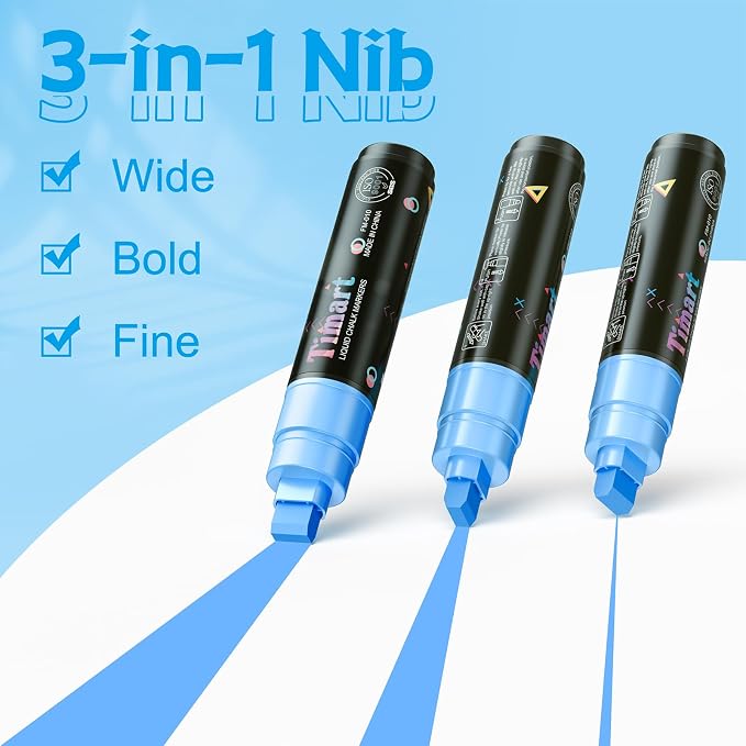 Timart Window Markers, Jumbo Liquid Chalk Markers - Image 2