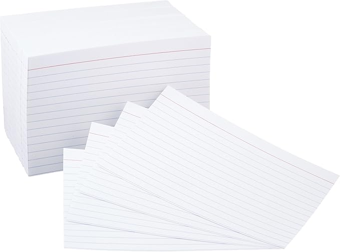 Amazon Basics Ruled Lined Index Cards by AmazonBasics