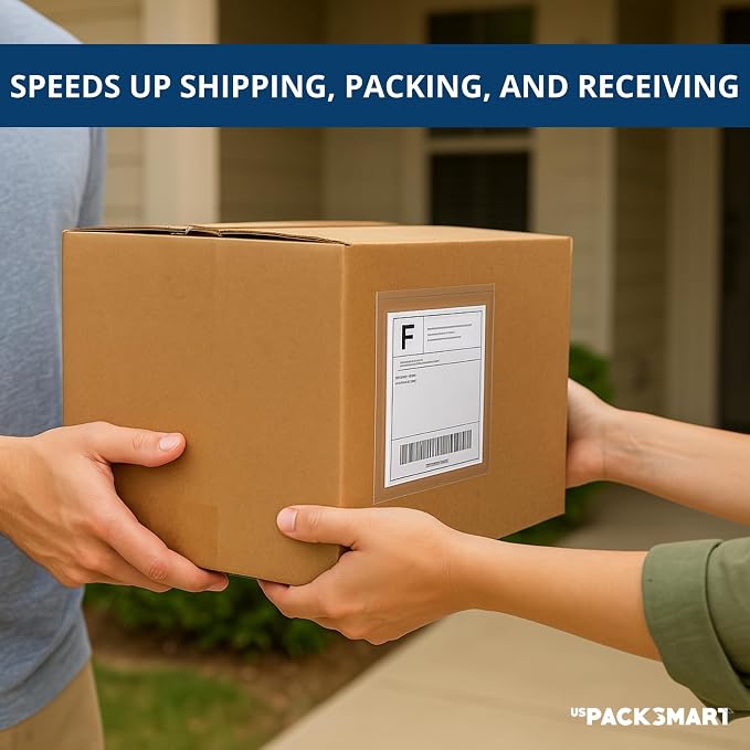 100 Units, 4.5"x5.5" Clear Packing List Shipping Pouches – Heavy Duty - Image 5
