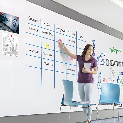 CHUNNIAO Blue Magnetic Whiteboard Strips - Image 3