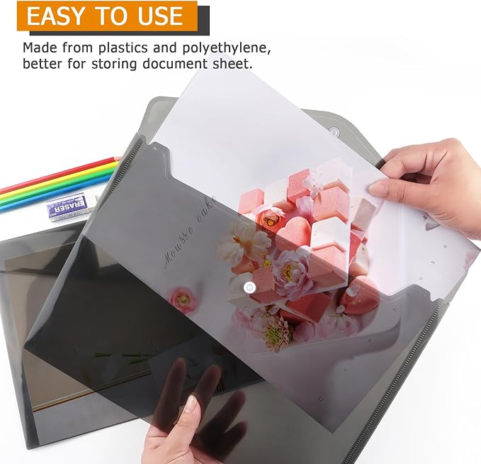 Tamaki 6 Pack Plastic Envelopes, A4 Size - Image 5