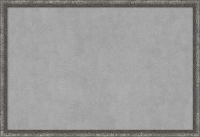 Amanti Art Grey Framed Magnetic Board 26x38 Large Vision Board by AmantiArt
