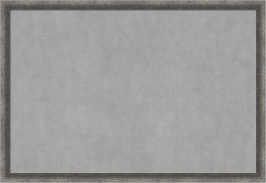 Amanti Art Grey Framed Magnetic Board 26x38 Large Vision Board by AmantiArt
