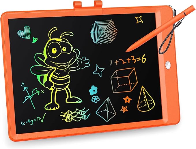 KOKODI LCD Writing Tablet, 10 Inch Colorful Doodle Board Drawing Tablet by WhereKidsLearnThroughPlay