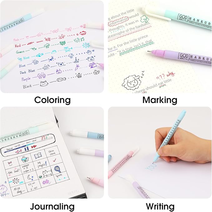 HANKU 20 Pack Bible Highlighters and Pens No Bleed Through - Image 6