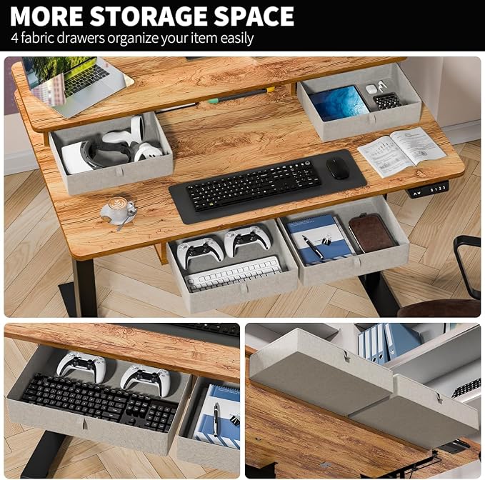 Kingant 48 x 30 Inch Electric Standing Desk - Image 6