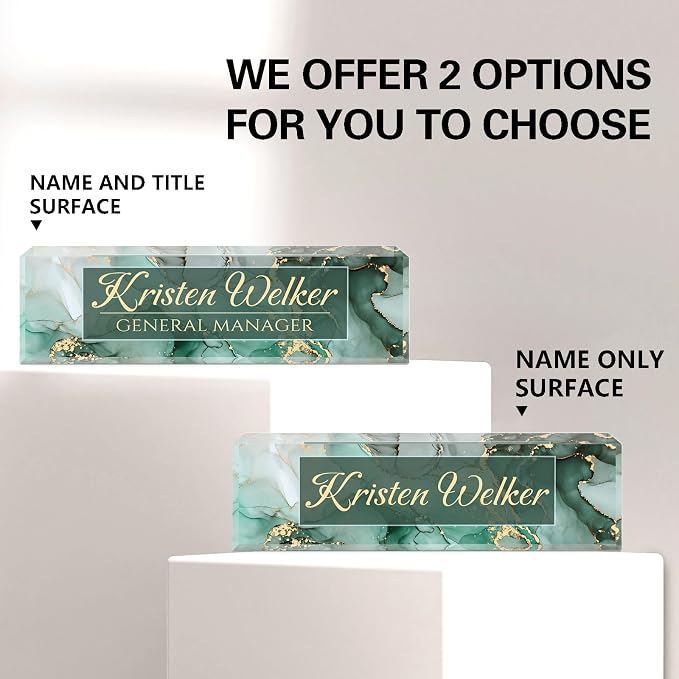 Personalized Office Name Plate for Desk - Image 6