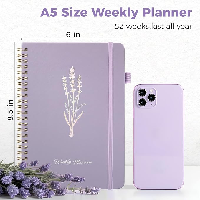 Oucaru Undated Weekly Planner, A5 To Do List Notebook - Image 2