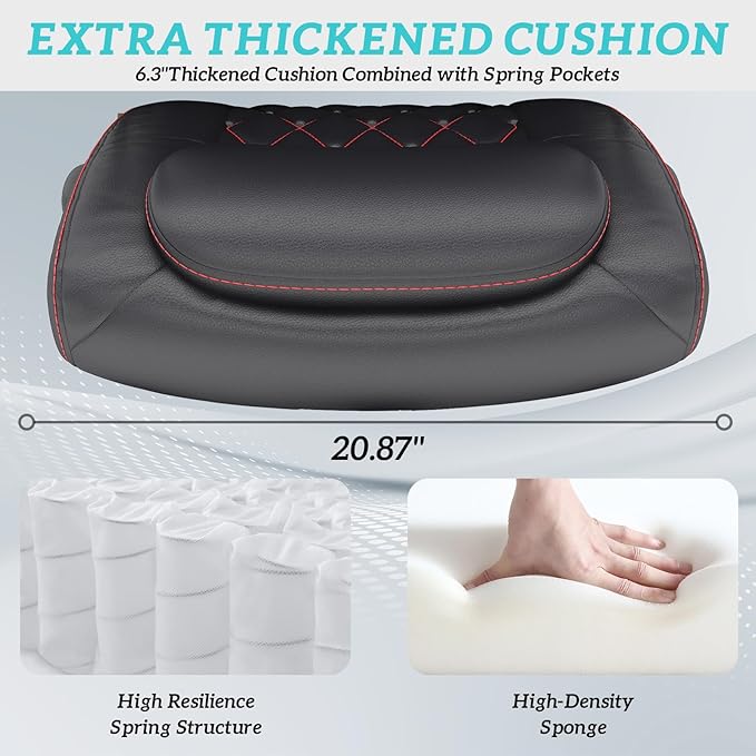 GYI High Back Executive Office Chair, Big and Tall Office Desk Chair 400LBS with Lumbar Support, Flip-up Armrests, Rubber Wheels, Black-DeskLoop Office