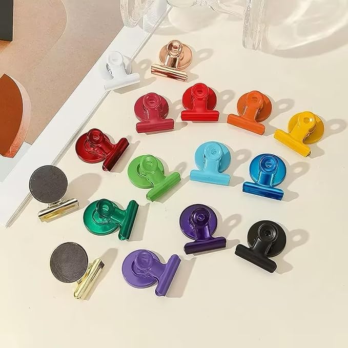 Strong Magnetic Clips, 20 Pack, 1.2 Inch, 30 mm, High-Gloss Green, Refrigerator - Image 5