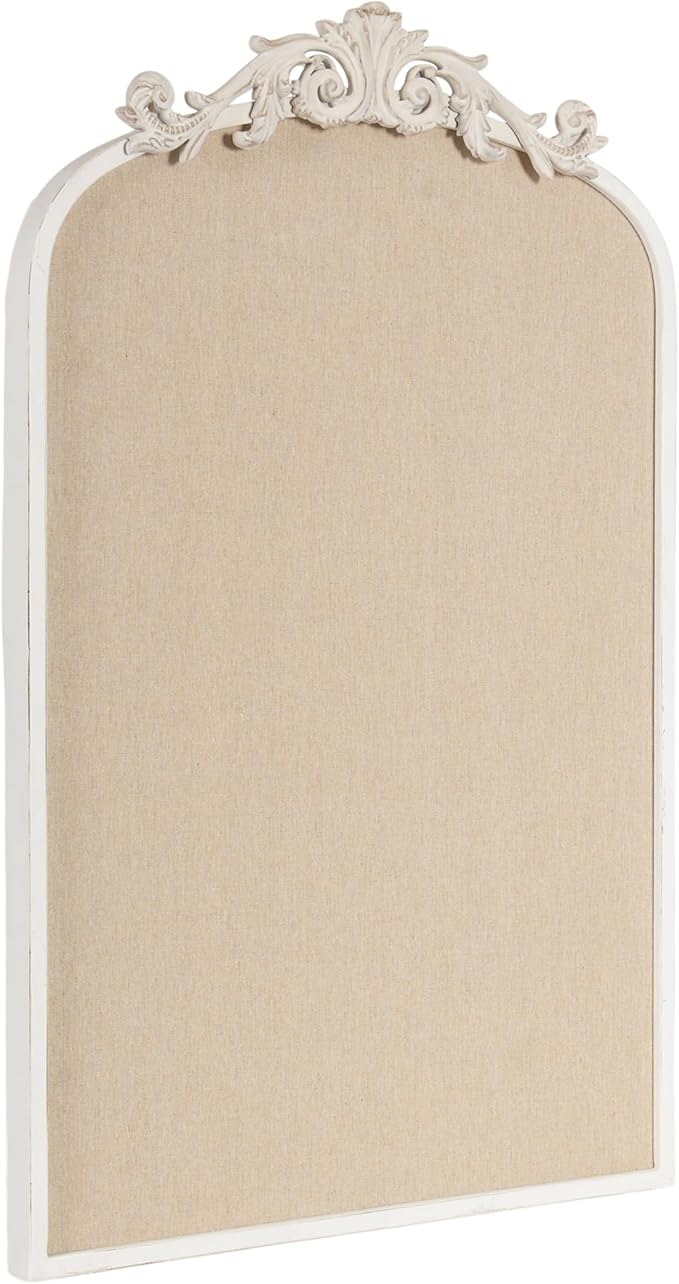 Kate and Laurel Arendahl Decorative Arch Pinboard; 19 x 31; White; Framed by KateandLaurel