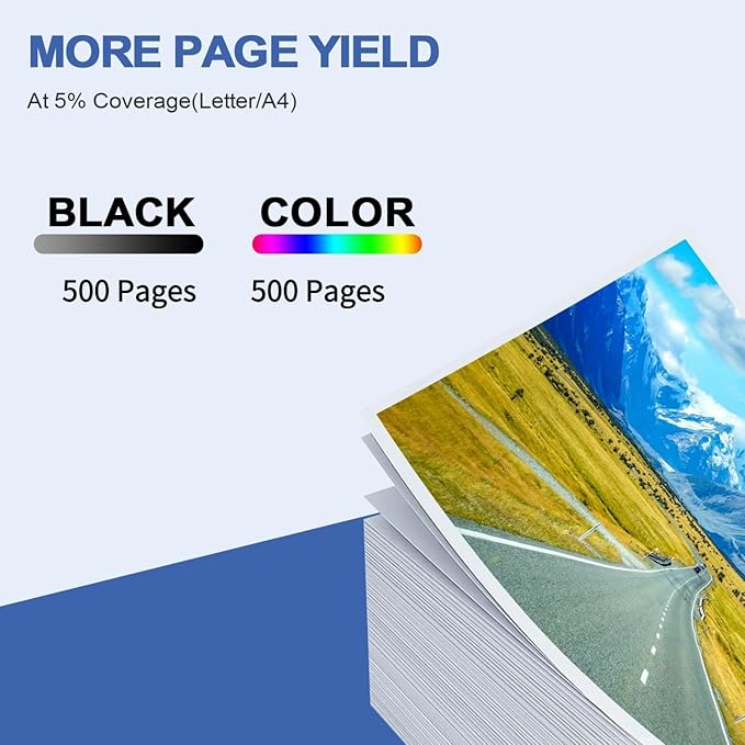 LC401XL Black Ink Cartridges High Yield Compatible for Brother LC401 XL LC401XL Black Ink Cartridges for Brother MFC-J1010DW MFC-J1012DW MFC-J1170DW Printer - 2 Pack LC401XLBK-DeskLoop Office