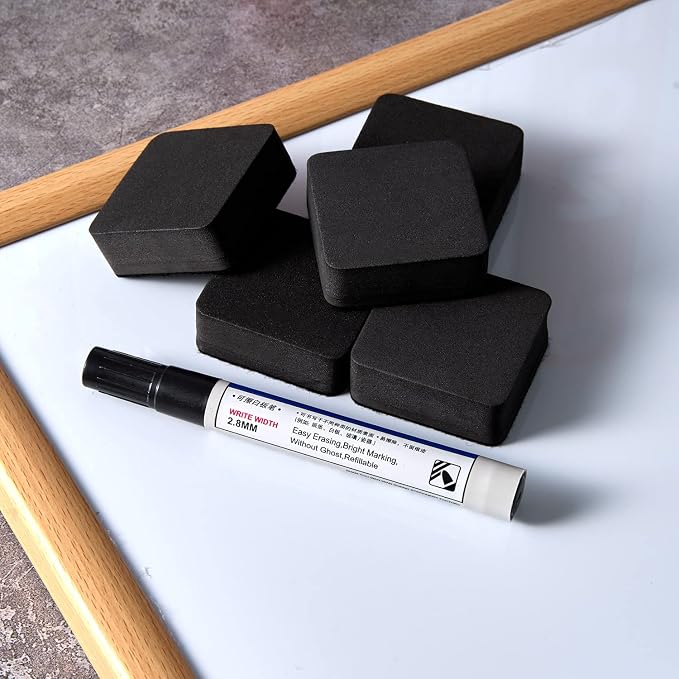 Favide 24 Pack Magnetic Whiteboard Dry Erase Erasers Chalkboard Cleansers - Image 6