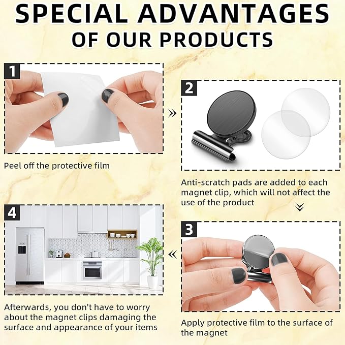 Grtard 60 Pack Magnetic Clips Heavy Duty, Magnet Clips - Image 6
