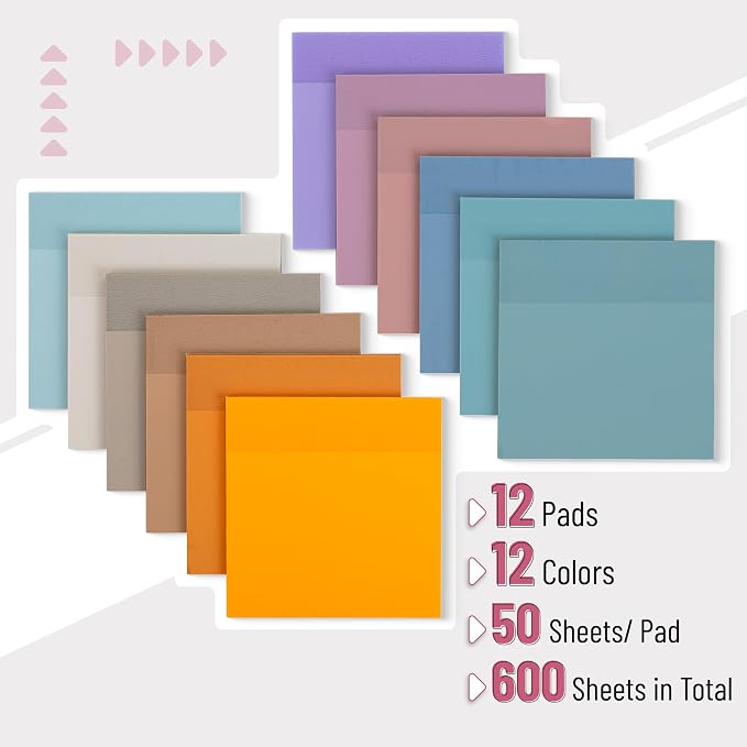 Mr. Pen- Transparent Sticky Notes, 12 Pads, 600 Sheets | See Through - Image 2