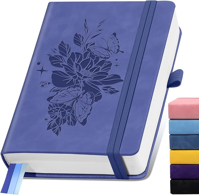 Lined Journal Notebook 365 Pages, A5 Leather Journals by ALKALO