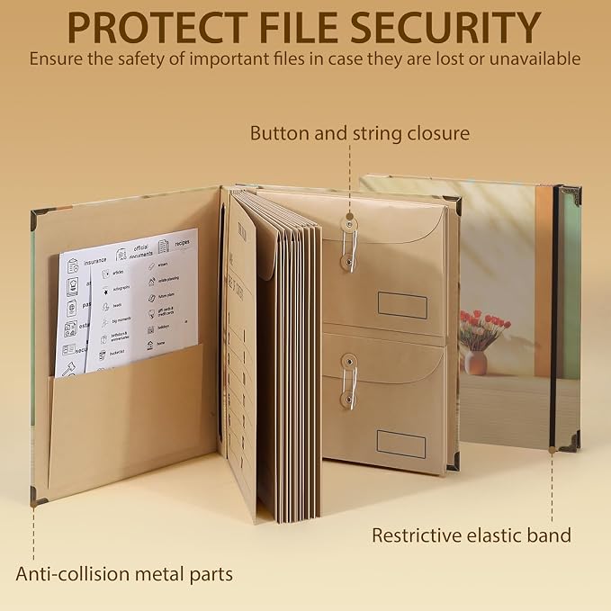 Important Document Organizer, Expanding File Folder - Image 4