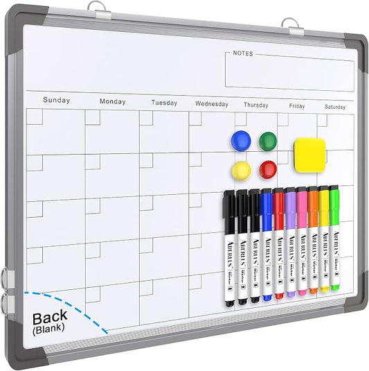 Small Monthly Calendar Dry Erase Whiteboard by ABERLLS
