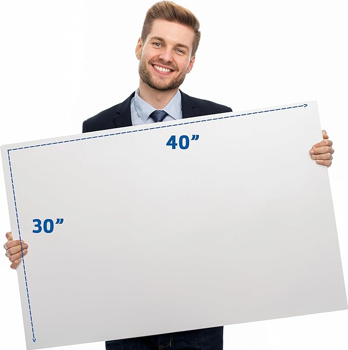 Flipside Products 30" x 40" White Foam Board, Arts and Crafts, 3/16" Thick, Presentations, Large Signboards, Backing Board, Display, Pack of 25-DeskLoop Office
