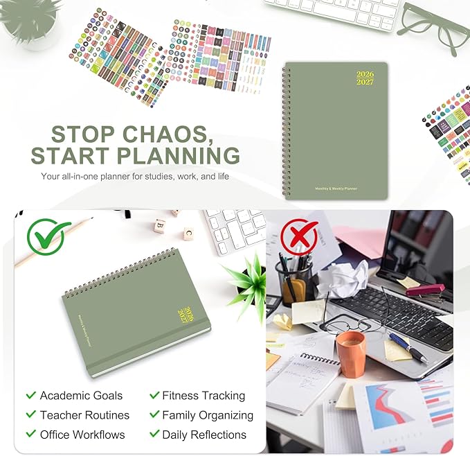 Planner 2026-2027, Weekly and Monthly Calendar Planner, JUL 2026 - Image 7