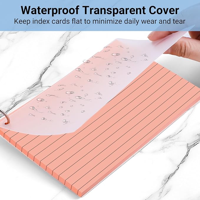 HAUTOCO 200 PCS Colored Flash Cards 4x6 - Image 4