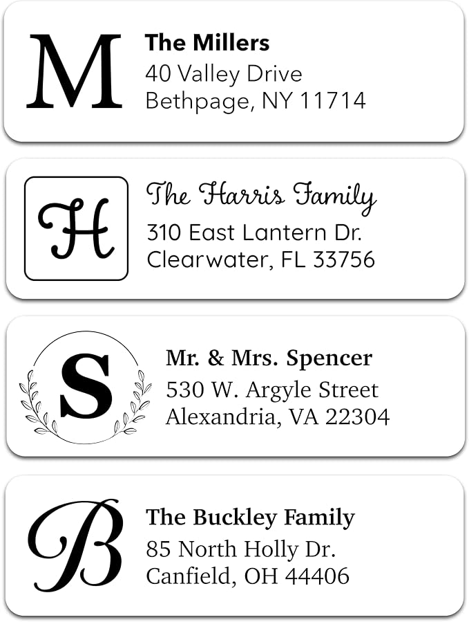 Personalized Return Address Labels by BunnyBadges