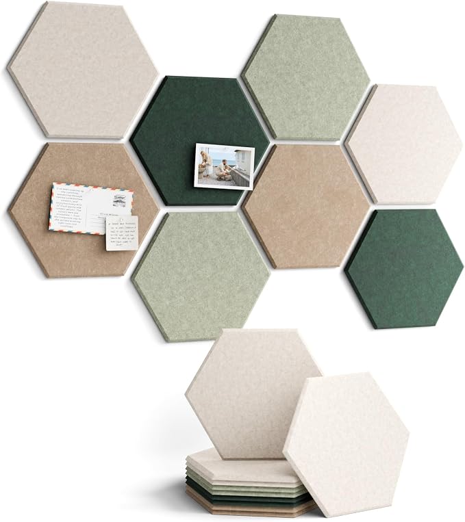 Fluxynara Hexagon Cork Board Alternative by FLUXYNARA