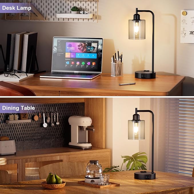 Innqoo Industrial Touch Bedroom Lamps - Image 6