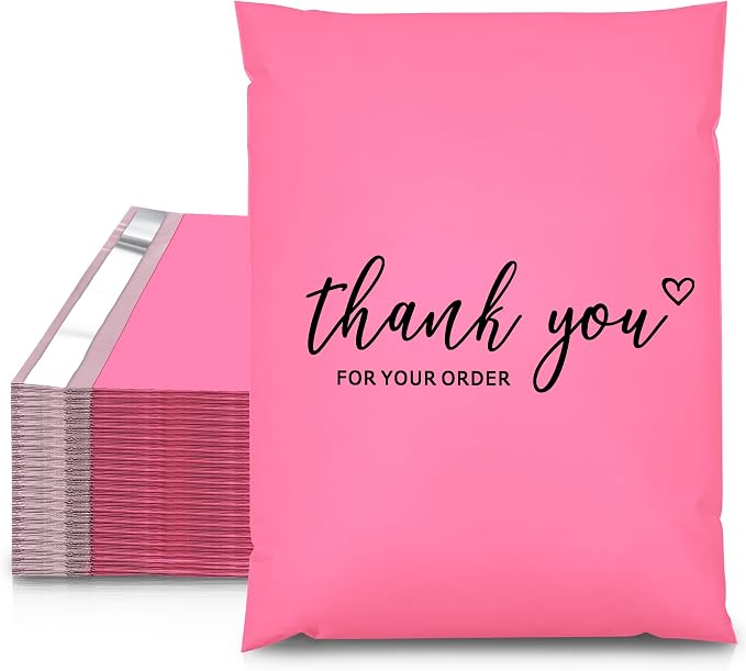 JinRuiKJ Thank You Poly Mailer 14.5x19 Inch 50 PCS, Shipping Bags by JinRuiKJ