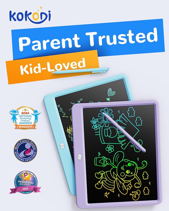 KOKODI LCD Writing Tablet, 12 Inch Colorful Toddler Doodle Board Drawing Tablet - Image 2