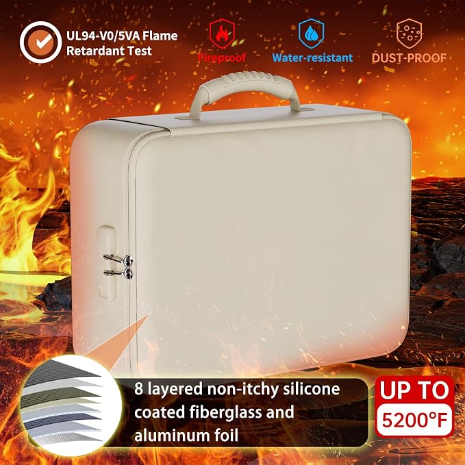 DocSafe 5200°F Fireproof Document Organizer Box - Image 2