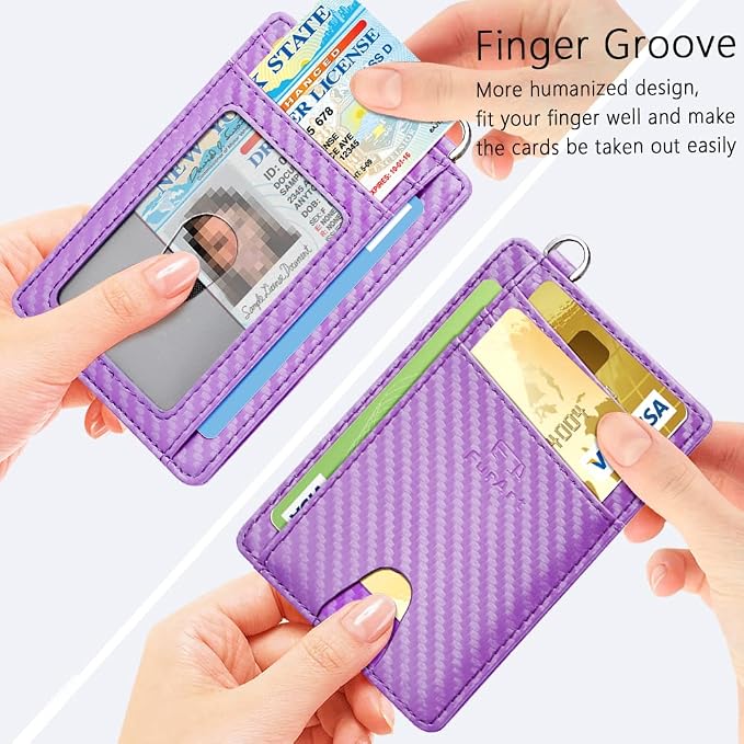 FurArt Slim Minimalist Wallet RFID Credit Card Holder - Image 3