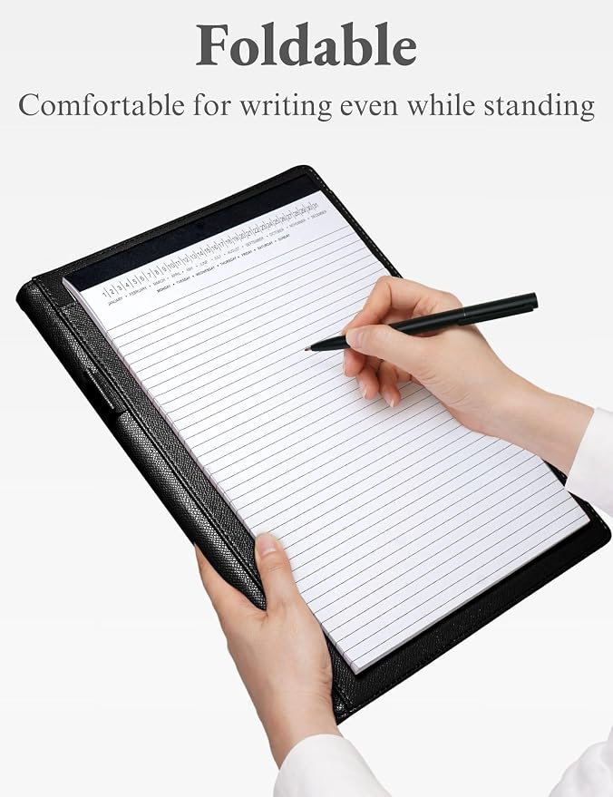 Mymazn Padfolio, Portfolio Folder, Legal Pad Holder, Resume Folder | Faux - Image 4