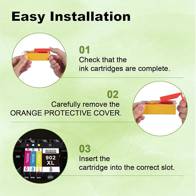 902XL 5 Combo Pack Ink Cartridge Compatible for HP 902 HP902 XL (2 Black CMY) Work with OfficeJet Pro 6978 6968 6970 6975 6960 6979 OfficeJet 6958 6962 6950 6954 6951 6956 6961 6963 6964 Printers-DeskLoop Office