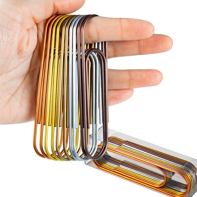 4" Inch Big Paper Clips by Timenu