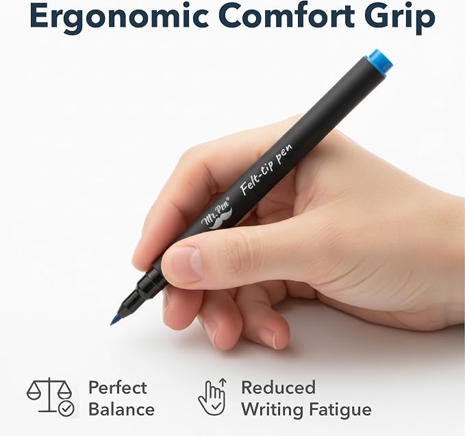 Mr. Pen- Felt Tip Pens, 8 Pack, Fast Dry | Fine Felt Tip Pens - Image 6