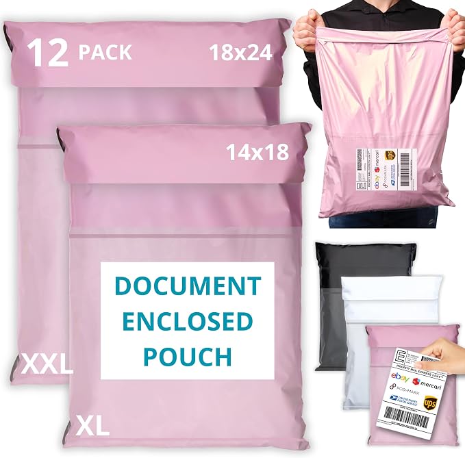 Shipping Bags with Label Pouch by Emballax