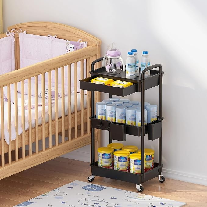 3 Tier Rolling Utility Cart - Image 7