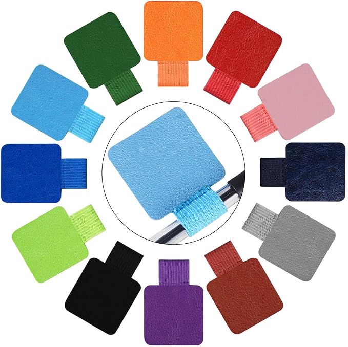 SLSON 12 Pack Notebook Pen Loop Holder Self-Adhesive Pen Holder Pencil Holders - Image 2