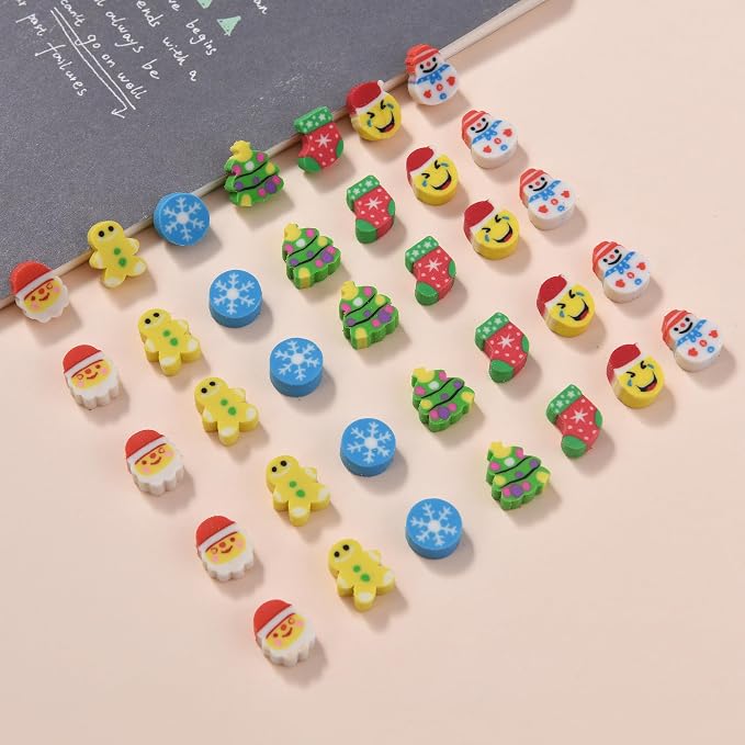 300PCS Mini Cute Pencil Erasers - Image 6
