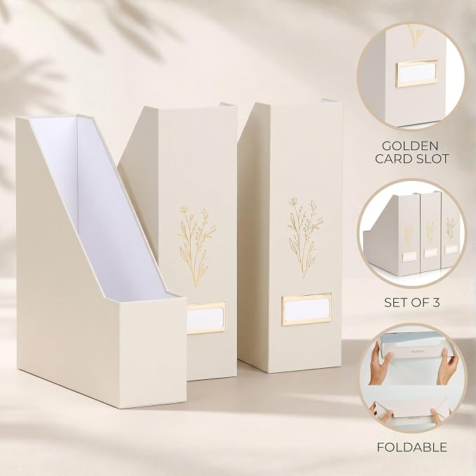 Beautiful Magazine Holder Set of 3 - Image 5