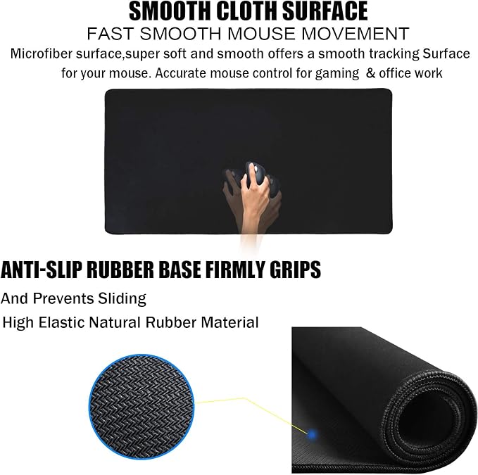 TEDNETGO Large Gaming Mouse Pad, Waterproof Extra Large Big Mouse Pad - Image 3