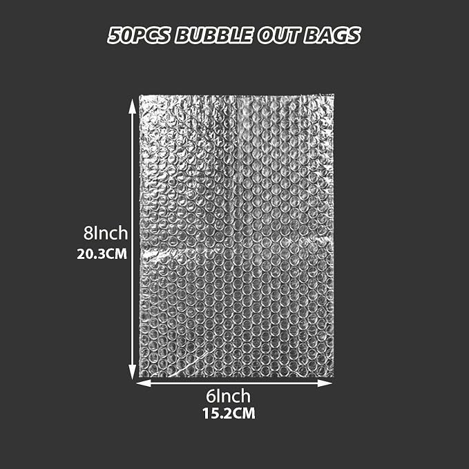 100Pcs Bubble Pouche Wrap, 6”x8” Bubble Bags - Image 2