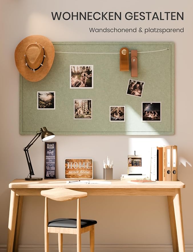 Fluxynara Large Bulletin Board, Foldable Felt Pin Board - Image 3