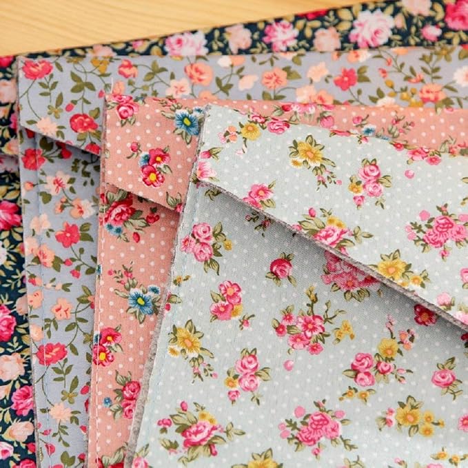 Funny live 4 Pcs Individualized Felt A4 Size Floral Pattern Document Folder - Image 7