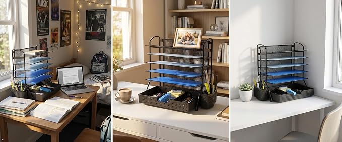 Simple Houseware 6-Tier Desk Document File Tray Organizer - Image 13