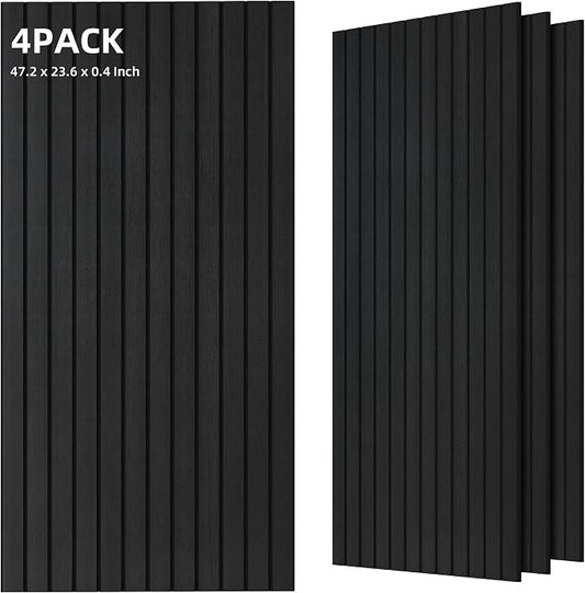 TO-TH Wood-Look Acoustic Panel, 4 Pack 47.2” x 23.6” Soundproof Wall Panels by TO-TH