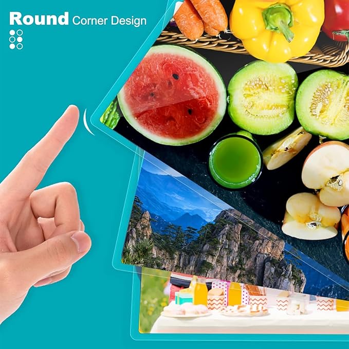 3 mil Thermal Laminating Sheets, Holds 8.5" x 11" Sheets, Thermal Laminating Pouches for Laminator, 9" X 11.5" Letter Size Thermal Laminating Paper, Round Corner 2000 Pack-DeskLoop Office