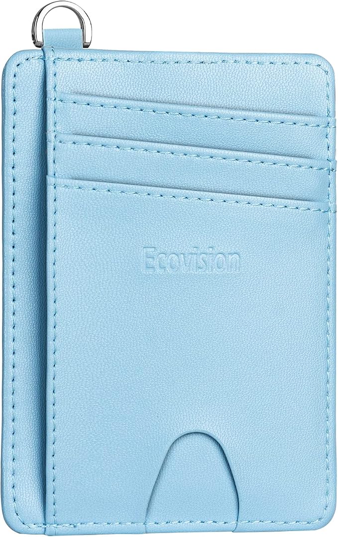 Slim Minimalist Front Pocket Wallet, RFID Blocking Credit Card Holder Wallet by Ecovision